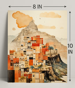 Urban Mountain Dreamscape Poster