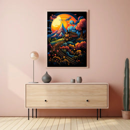 Dreamy Train Journey Poster