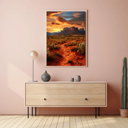 Desert Sunset Majesty Poster