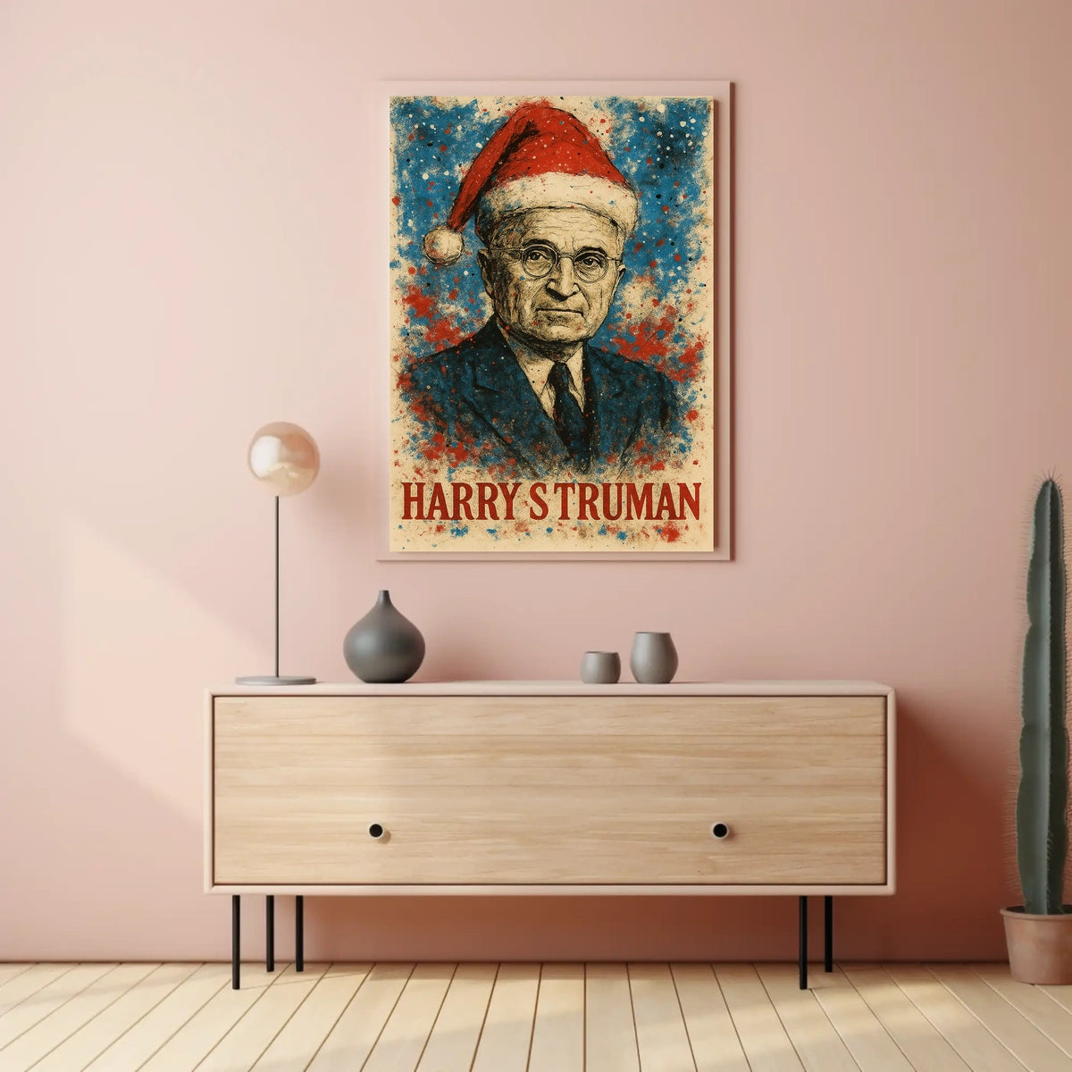 Harry S. Truman 33rd President of the United States Christmas SeriesPoster