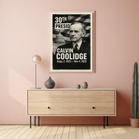Calvin Coolidge 30th President of the United States Digital Montaje Poster