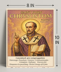 Saint John Chrysostom Poster PosterGoat