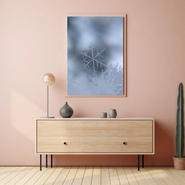 Intricately Detailed Snowflake Photorealistic Artistic Poster