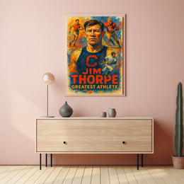 Jim Thorpe Legendary Athlete Poster