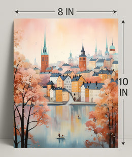 Autumn In The Cityscape Poster