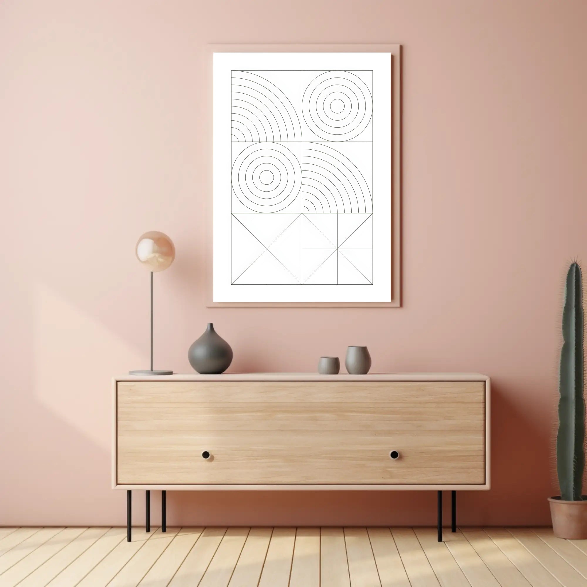 Abstract Geometric Patterns Poster