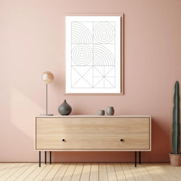 Abstract Geometric Patterns Poster