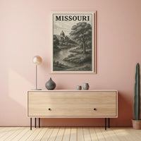 Missouri Landscape Illustration Poster