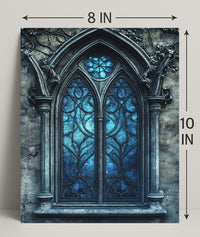 Gothic Window Elegance Poster