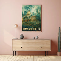 Massachusetts State House Poster