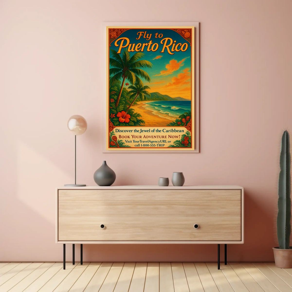 Fly to Puerto Rico Poster