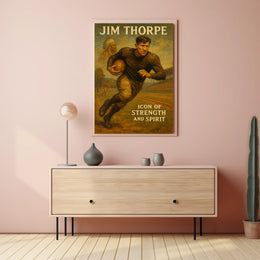 Jim Thorpe Icon of Strength and Spirit Poster