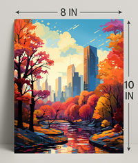 Autumn In The City Poster