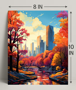 Autumn In The City Poster
