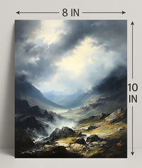Majestic Mountain Landscape Poster