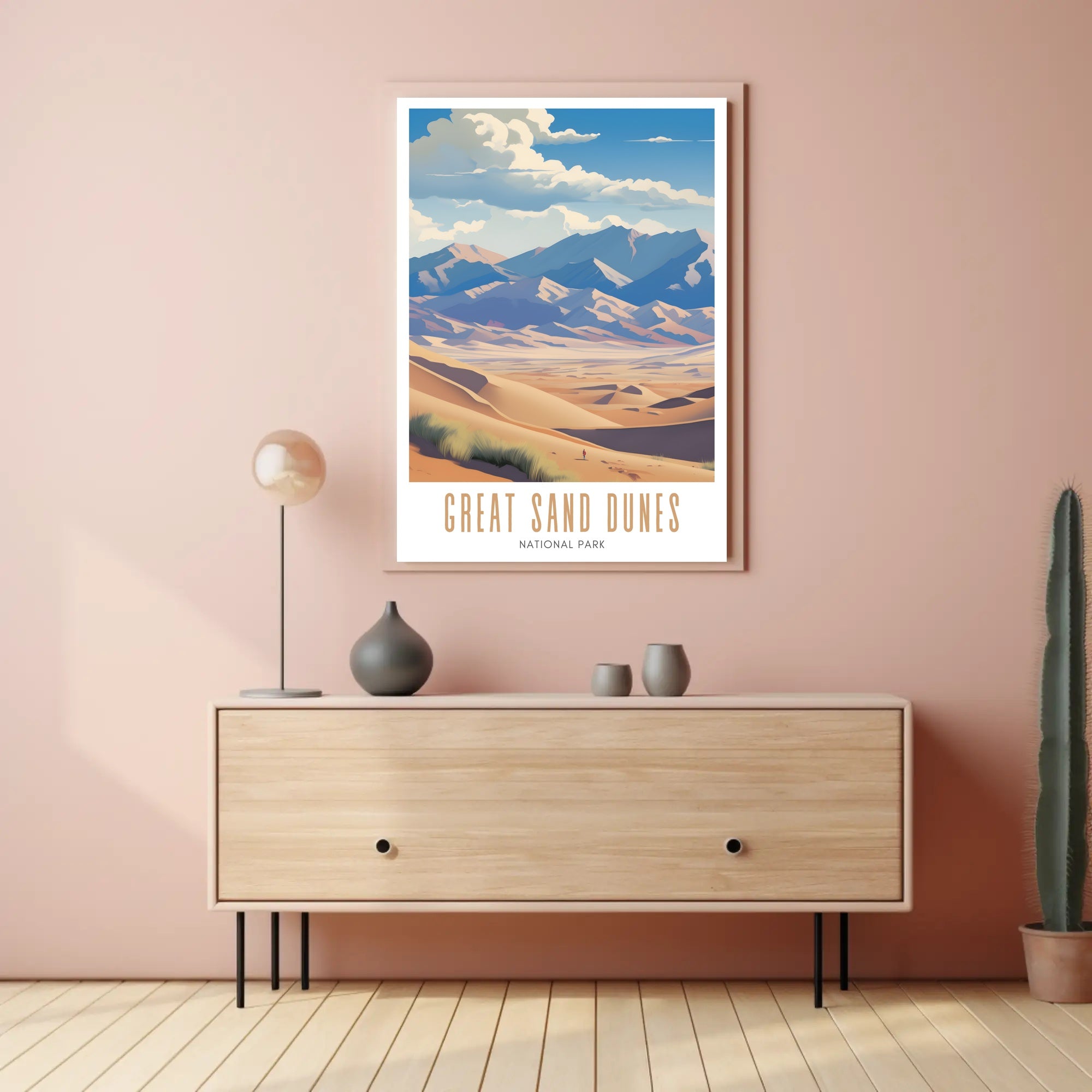 Great Sand Dunes National Park Scenic Poster Print