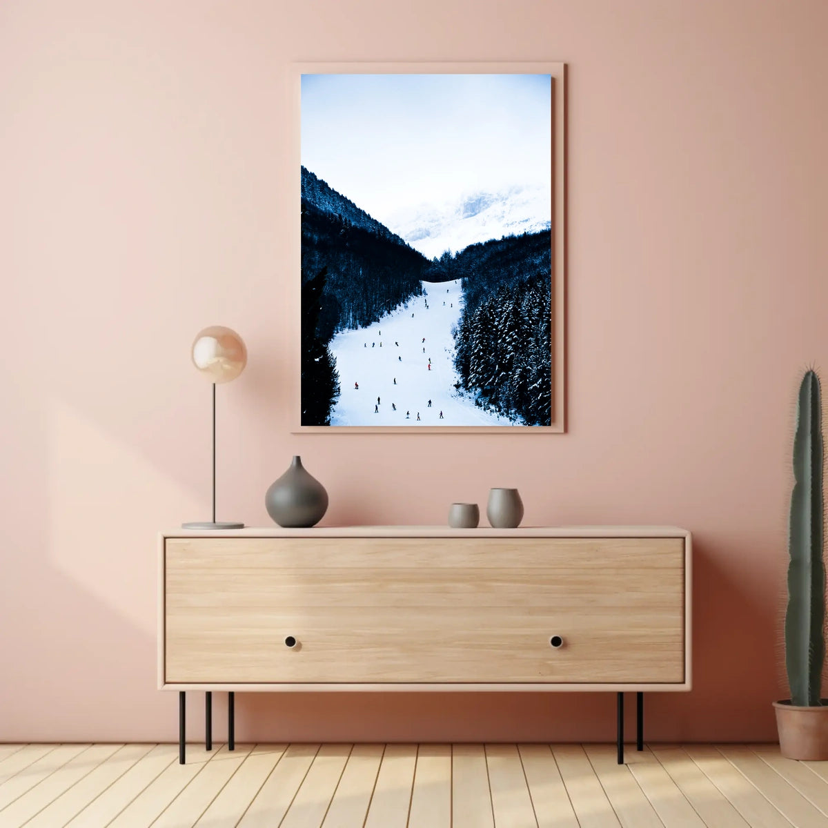Winter Wonderland Ski Slope Poster