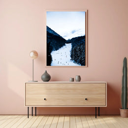 Winter Wonderland Ski Slope Poster