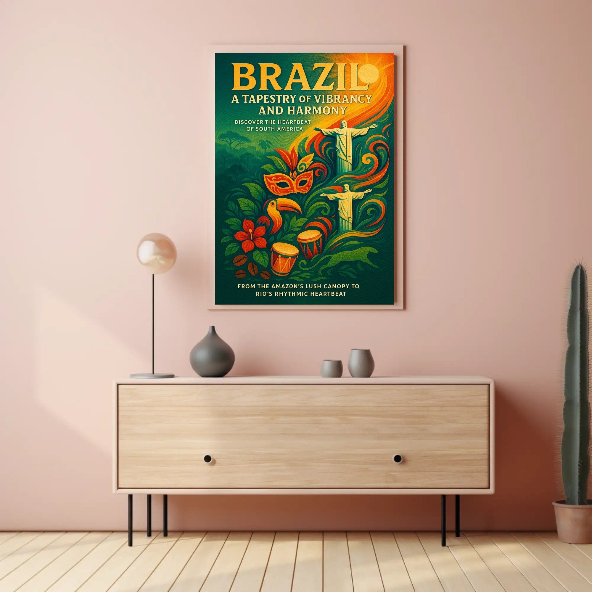 Brazil A Tapestry of Vibrancy and Harmony Poster