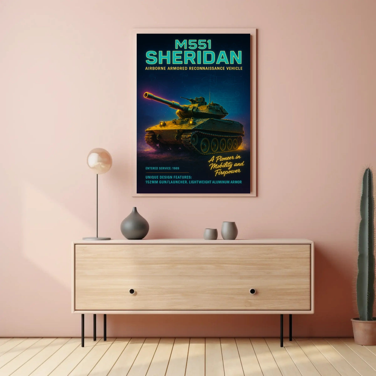 M551 Sheridan Airborne Armored Poster