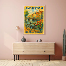 Amsterdam Travel Poster