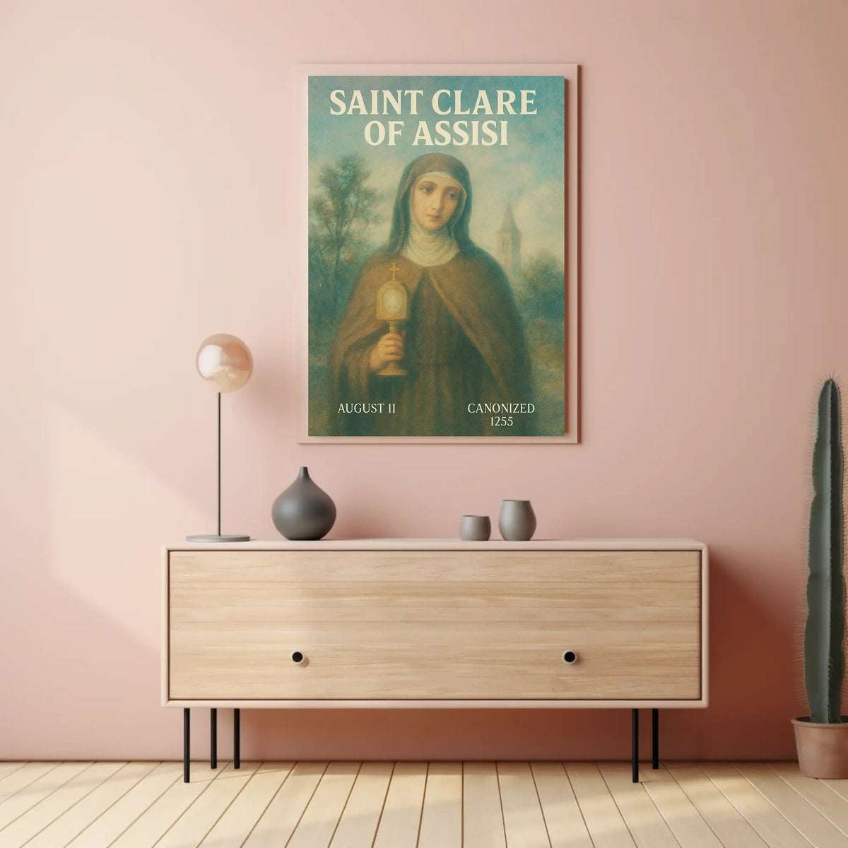 Saint Clare Of Assisi Poster