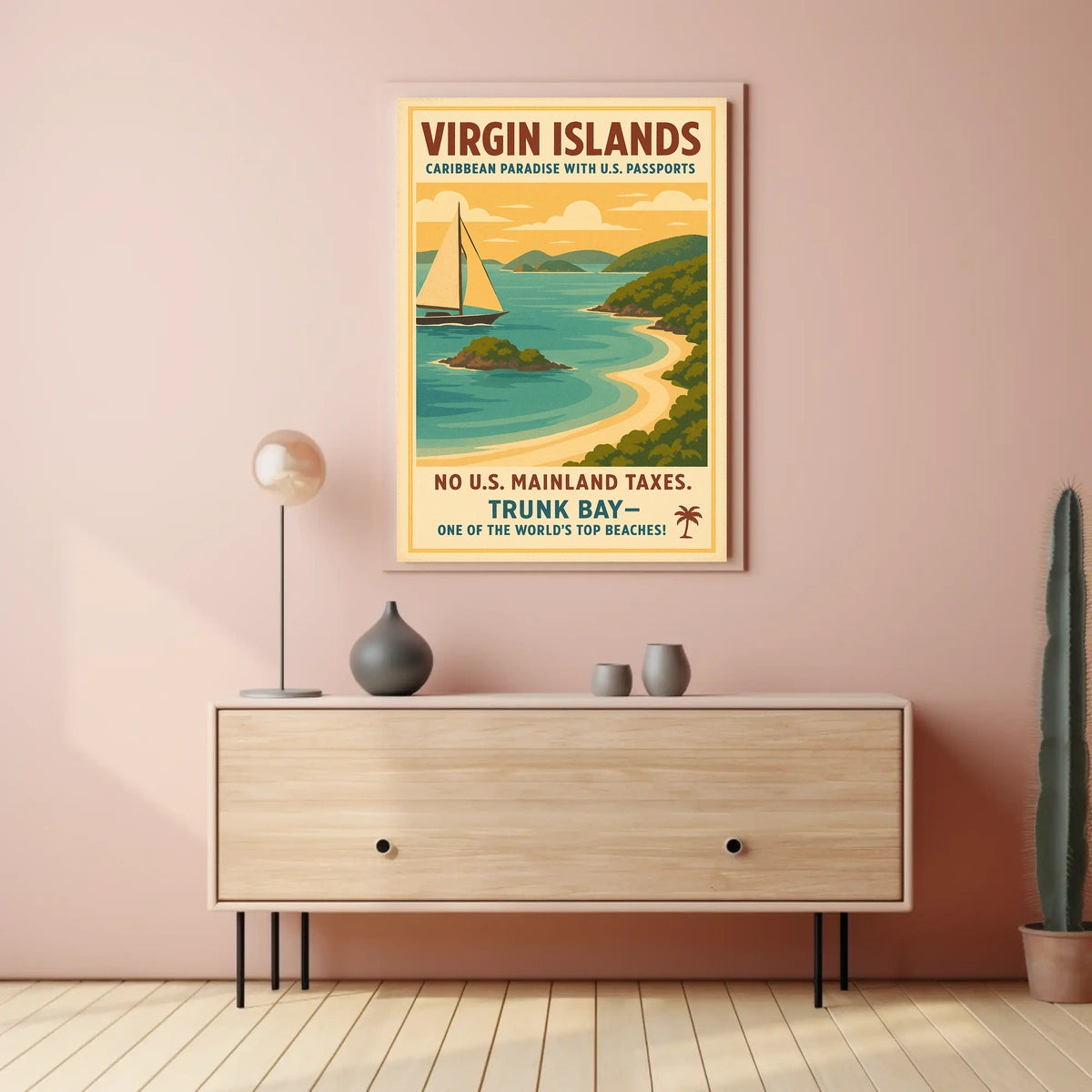 Virgin Islands Caribbean Paradise Poster