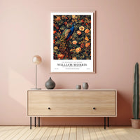 William Morris Textile Design Exhibition Artistic Poster