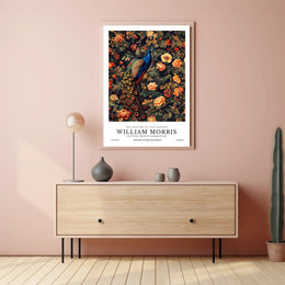 William Morris Textile Design Exhibition Artistic Poster