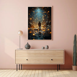 Journey Through The Luminous Tunnel Poster PosterGoat