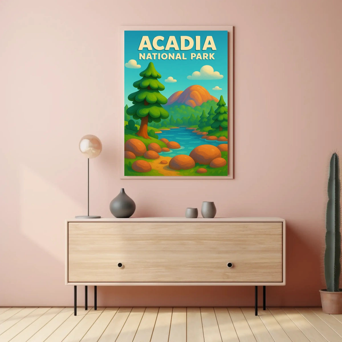 Acadia National Park Scenic Wanderlust Poster