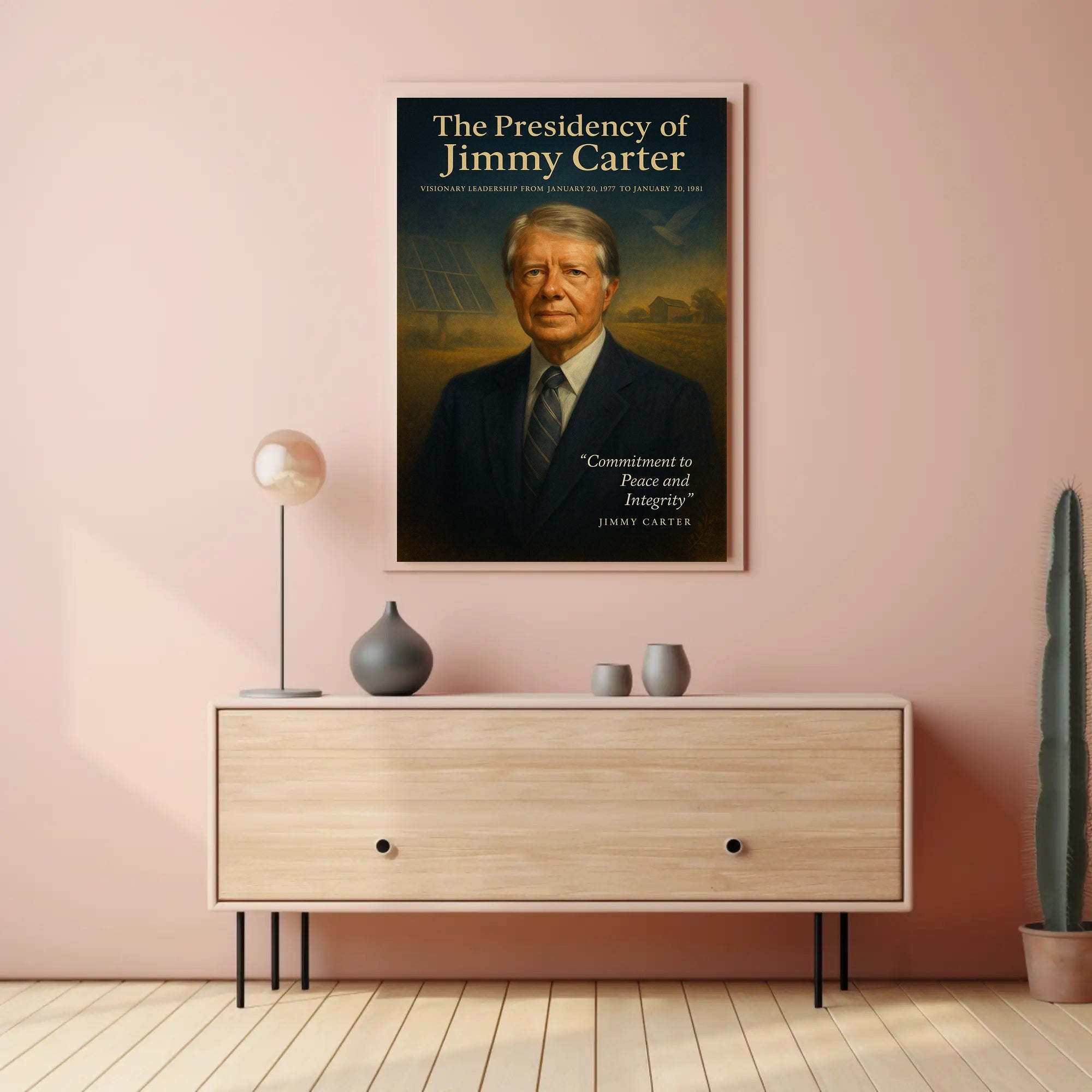 Jimmy Carter Visionary Leadership Poster