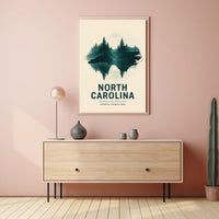 North Carolina Nature Reflection Poster