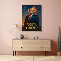 Trump Cosmic Visionary Collector Futurism Poster