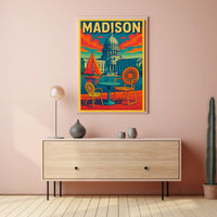 Madison Capitol Scene Poster