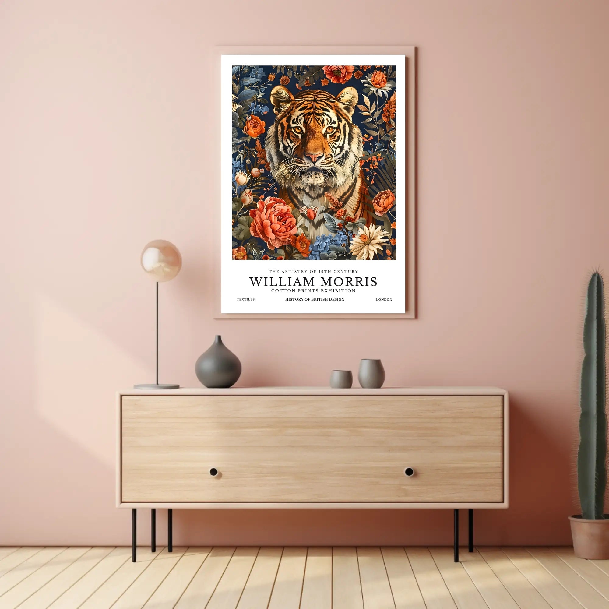 William Morris Tiger Nature Artistic Heritage Poster