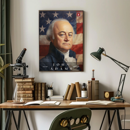John Adams 2nd President Of The United States Portrait