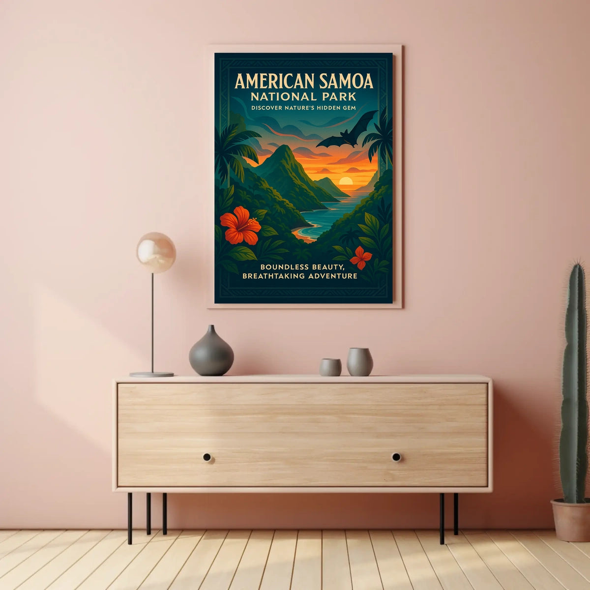 American Samoa Tropical Scenery National Park Poster
