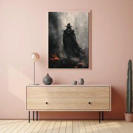 The Enigmatic Wanderer Art Print Poster for Home Decor and Travel Enthusiasts PosterGoat