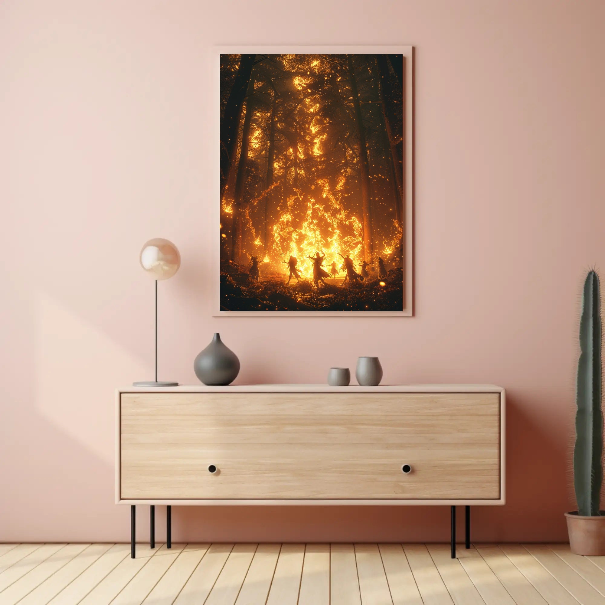 Mystical Forest Ritual Fantasy or Mythology Poster PosterGoat