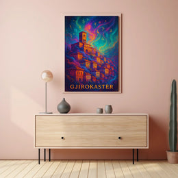 Gjirokastër Enchantment: Mystical Albanian Town Art Poster