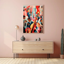 Jazz Night in Abstract Poster