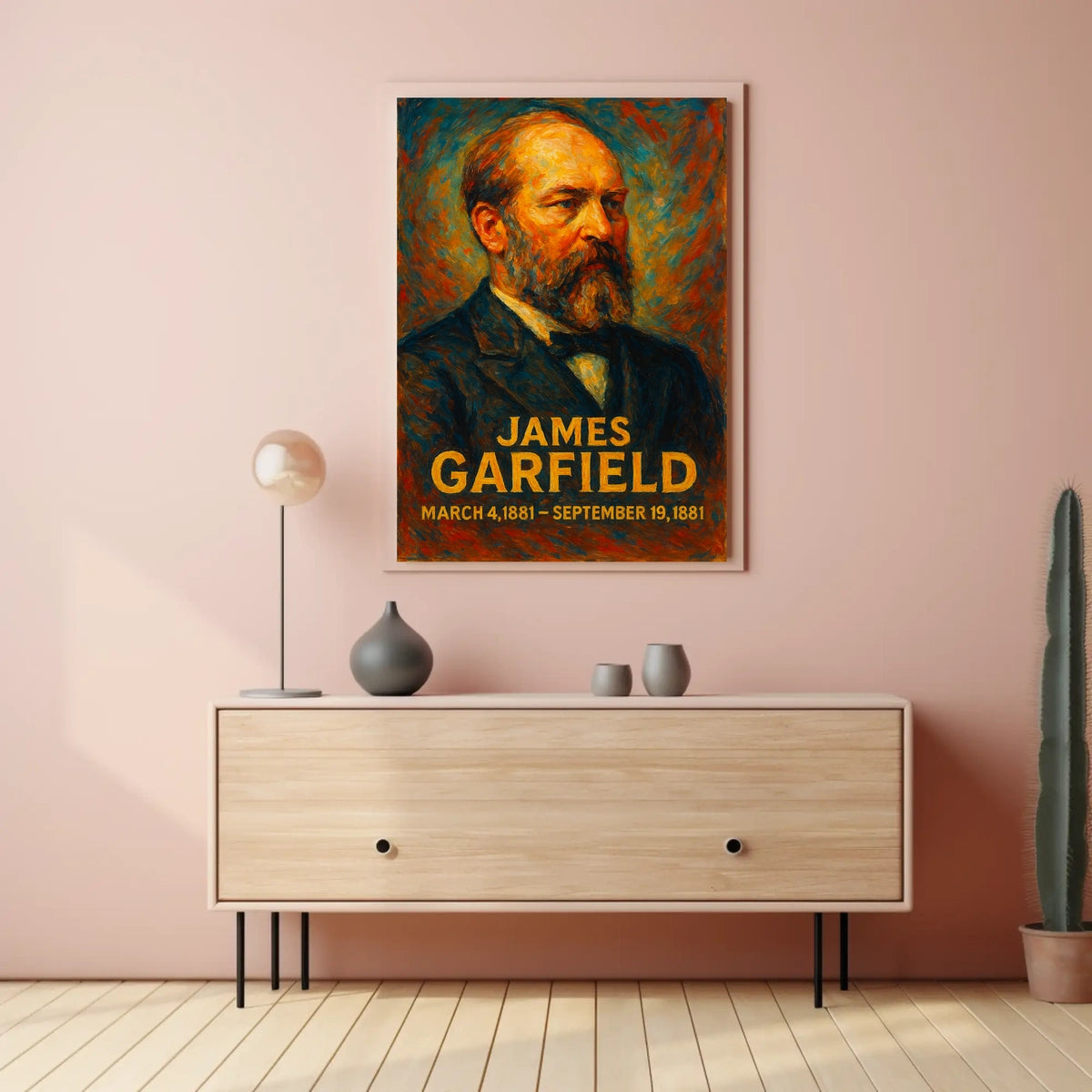 James Garfield Presidential Portrait Poster