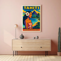 Tahiti French Polynesia Poster