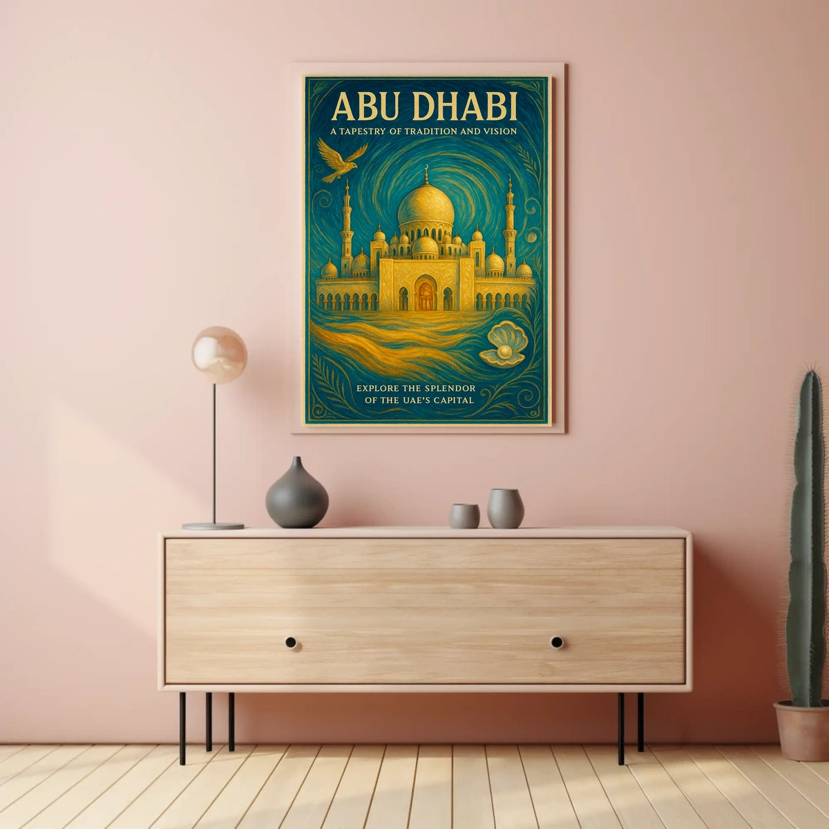 Abu Dhabi A Tapestry Of Tradition And Poster