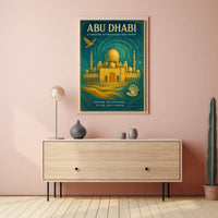 Abu Dhabi A Tapestry Of Tradition And Poster