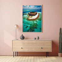 Dry Tortugas Travel Poster Vintage Coastal Wall Art