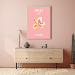 Bali Bliss Pastel Paradise Travel Poster PosterGoat