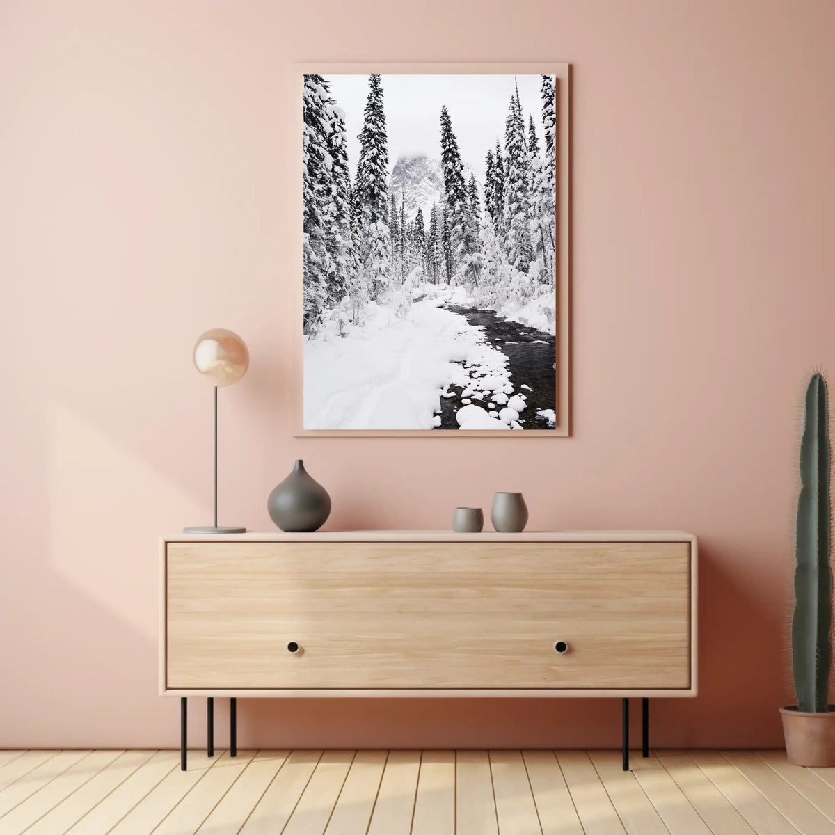 Winter Wonderland Photorealistic National Park Poster