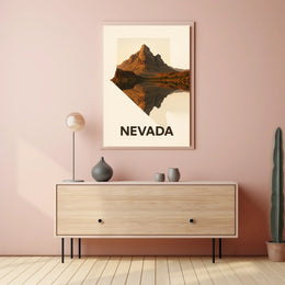Nevada Landscape Reflection Poster